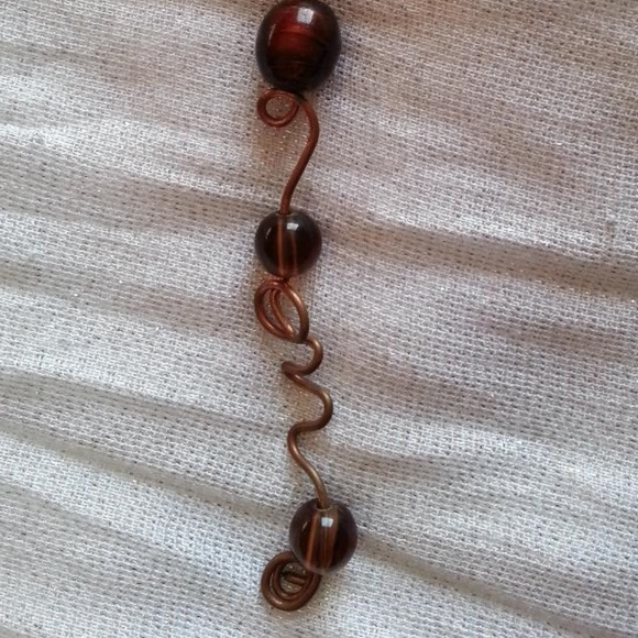 ♥️Y2K ARTISAN♥️Fashion Copper and Beaded Handmade Necklace - Picture 6 of 6